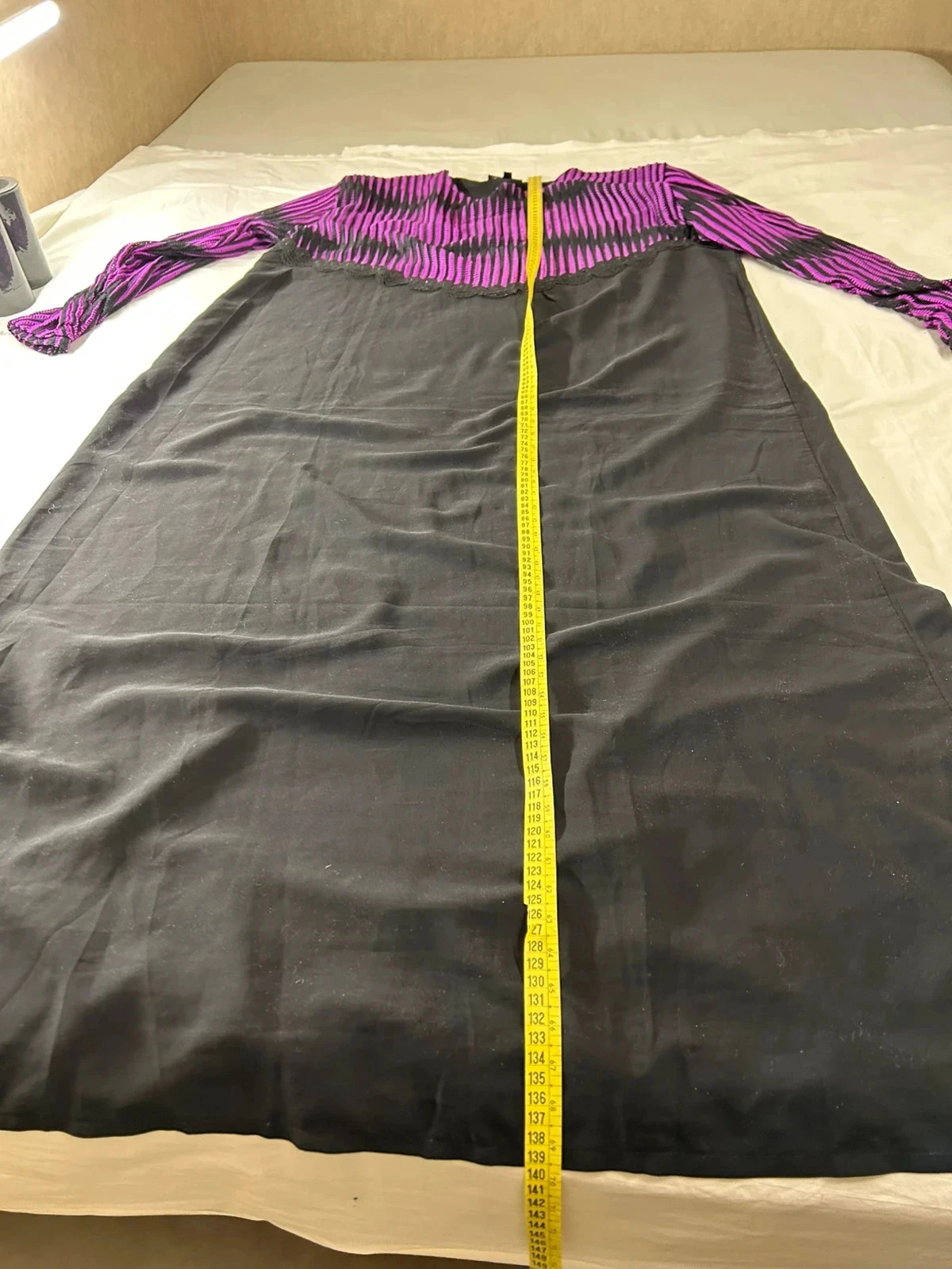 Zwarte lange traditionele jurk Violet Étoile d’Orient – photo 7